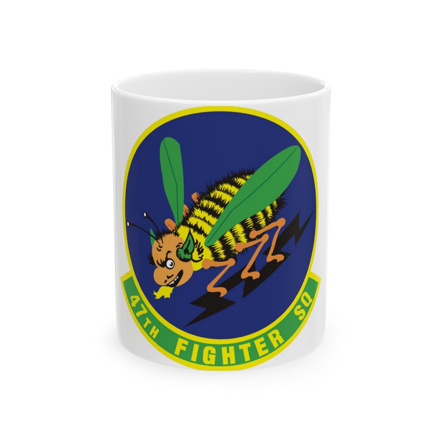 47th Fighter Squadron (U.S. Air Force) White Coffee Mug-11oz-The Sticker Space