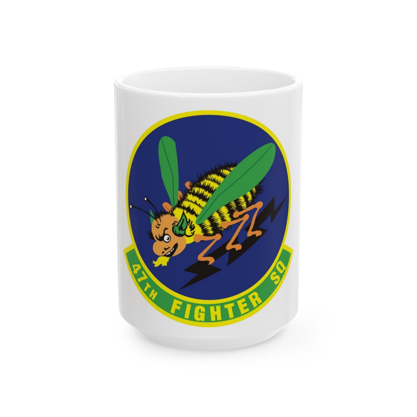 47th Fighter Squadron (U.S. Air Force) White Coffee Mug-15oz-The Sticker Space