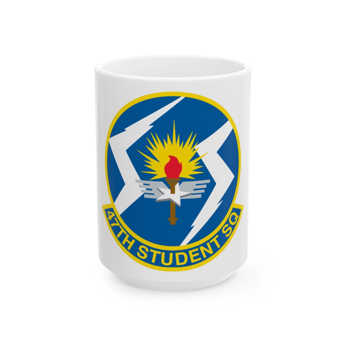 47th Student Sq (U.S. Air Force) White Coffee Mug-15oz-The Sticker Space