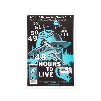 48 HOURS TO LIVE 1959 - Paper Movie Poster-11″ x 17″ (Vertical)-The Sticker Space