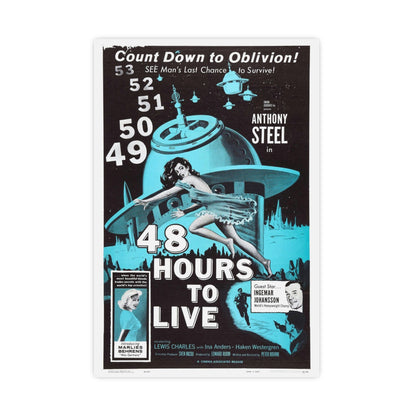 48 HOURS TO LIVE 1959 - Paper Movie Poster-16″ x 24″ (Vertical)-The Sticker Space