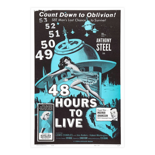 48 HOURS TO LIVE 1959 - Paper Movie Poster-24″ x 36″ (Vertical)-The Sticker Space