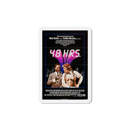 48 Hrs 1982 Movie Poster Die-Cut Magnet-6 × 6"-The Sticker Space