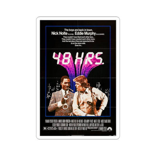 48 Hrs 1982 Movie Poster STICKER Vinyl Die-Cut Decal-2 Inch-The Sticker Space