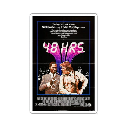 48 Hrs 1982 Movie Poster STICKER Vinyl Die-Cut Decal-3 Inch-The Sticker Space