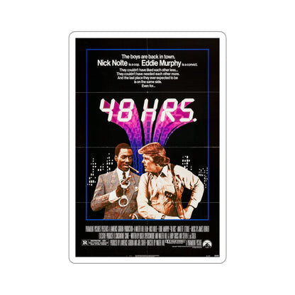 48 Hrs 1982 Movie Poster STICKER Vinyl Die-Cut Decal-5 Inch-The Sticker Space