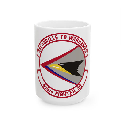480th Fighter Squadron (U.S. Air Force) White Coffee Mug