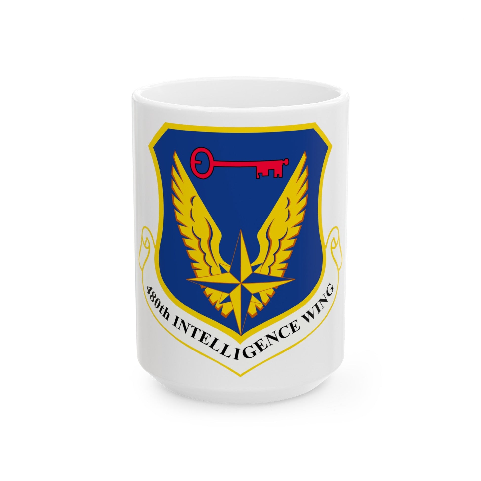480th Intelligence Wing (U.S. Air Force) White Coffee Mug-15oz-The Sticker Space
