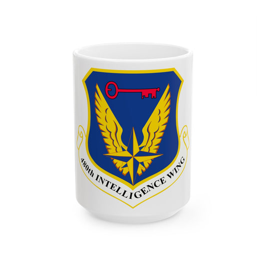 480th Intelligence Wing (U.S. Air Force) White Coffee Mug