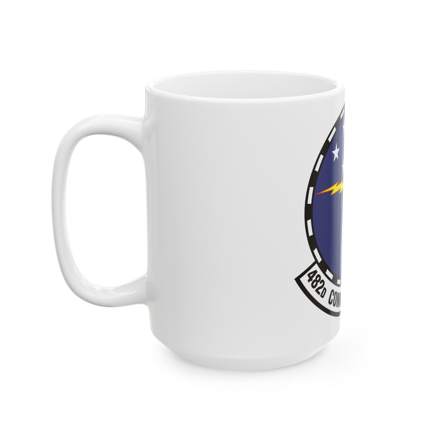 482d Communications Squadron (U.S. Air Force) White Coffee Mug-The Sticker Space
