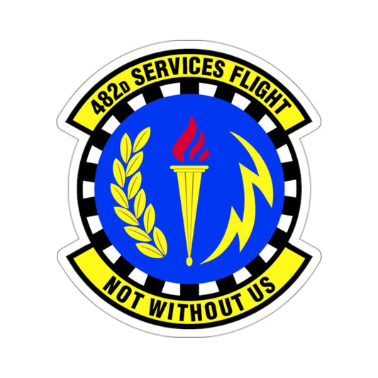 482d Services Flight (U.S. Air Force) STICKER Vinyl Die-Cut Decal-White-The Sticker Space