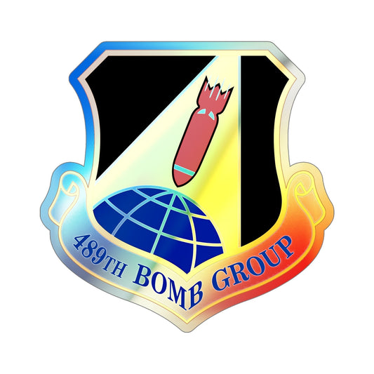 489 Bomb Group AFRC (U.S. Air Force) Holographic STICKER Die-Cut Vinyl Decal-6 Inch-The Sticker Space