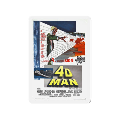 4D MAN 1959 Movie Poster - Die-Cut Magnet-3" x 3"-The Sticker Space