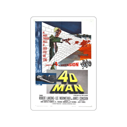4D MAN 1959 Movie Poster STICKER Vinyl Die-Cut Decal-5 Inch-The Sticker Space