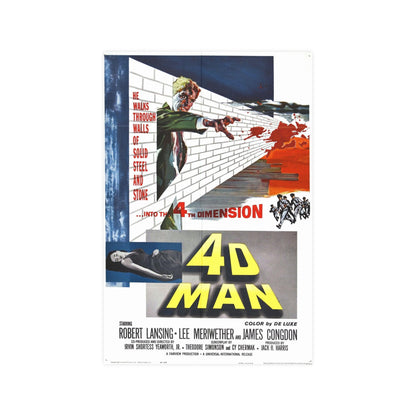 4D MAN 1959 - Paper Movie Poster-12″ x 18″ (Vertical)-The Sticker Space