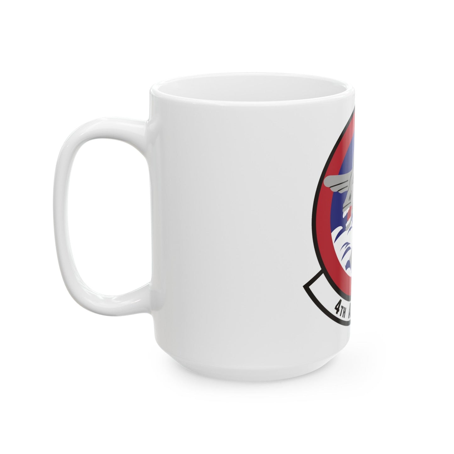 4th Airlift Squadron (U.S. Air Force) White Coffee Mug-The Sticker Space
