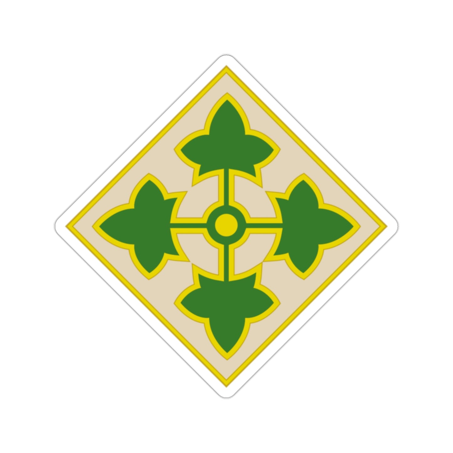 4th Infantry Division (U.S. Army) STICKER Vinyl Die-Cut Decal-2 Inch-The Sticker Space