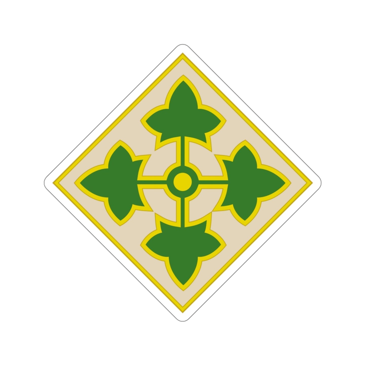 4th Infantry Division (U.S. Army) STICKER Vinyl Die-Cut Decal-4 Inch-The Sticker Space
