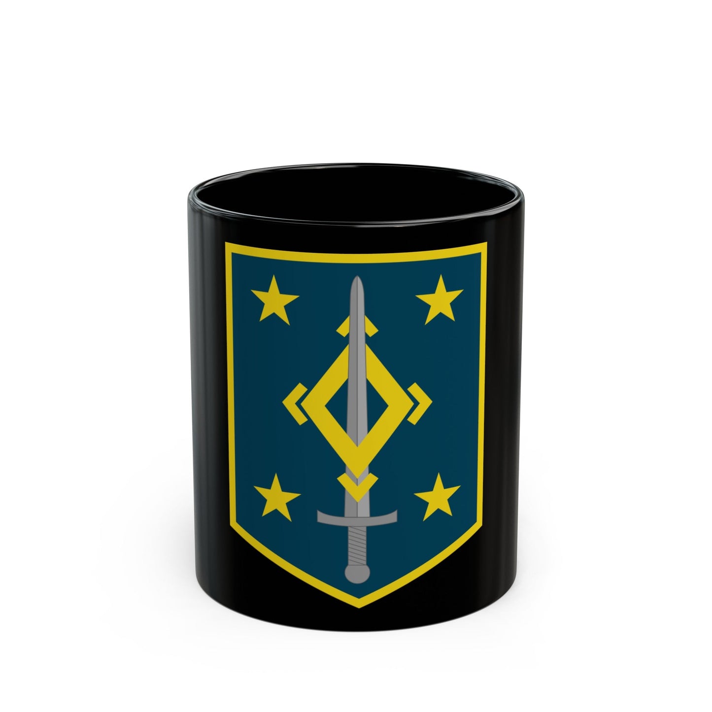 4th Maneuver Enhancement Brigade (U.S. Army) Black Coffee Mug-11oz-The Sticker Space