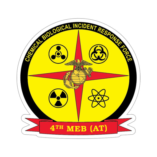 4th Marine Expeditionary Brigade Antiterrorism Chemical Biological Incident Response Force MEB AT CBIRF (USMC) STICKER Vinyl Die-Cut Decal-6 Inch-The Sticker Space