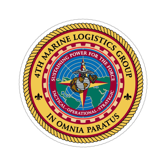 4th Marine Logistics Group In Omnia Paratus (USMC) STICKER Vinyl Die-Cut Decal-6 Inch-The Sticker Space