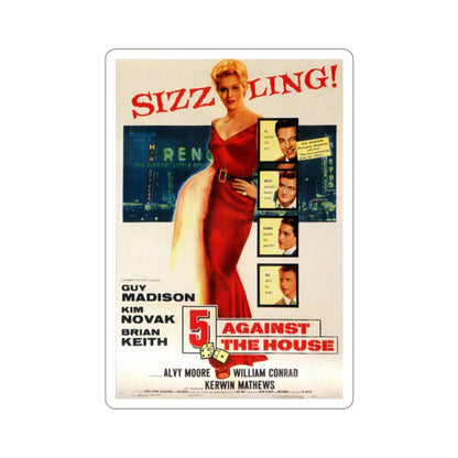 5 Against the House 1955 Movie Poster STICKER Vinyl Die-Cut Decal-2 Inch-The Sticker Space