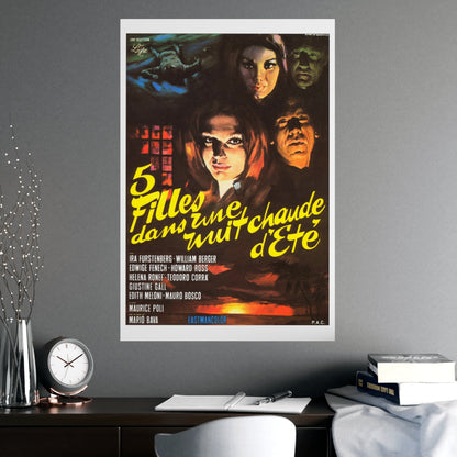 5 DOLLS FOR AN AUGUST MOON 1970 - Paper Movie Poster-The Sticker Space