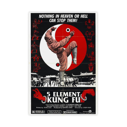 5 ELEMENT KUNG FU 1978 - Paper Movie Poster-16″ x 24″ (Vertical)-The Sticker Space