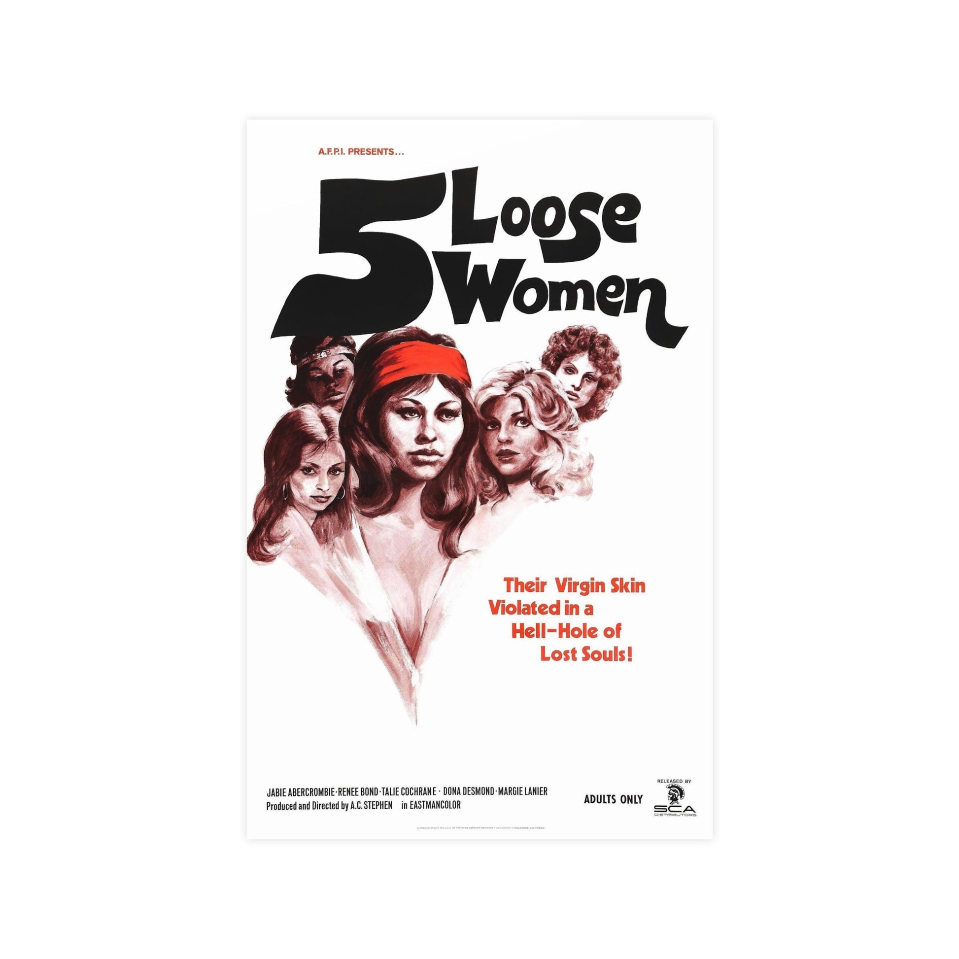5 LOOSE WOMEN 1974 - Paper Movie Poster-11″ x 17″ (Vertical)-The Sticker Space