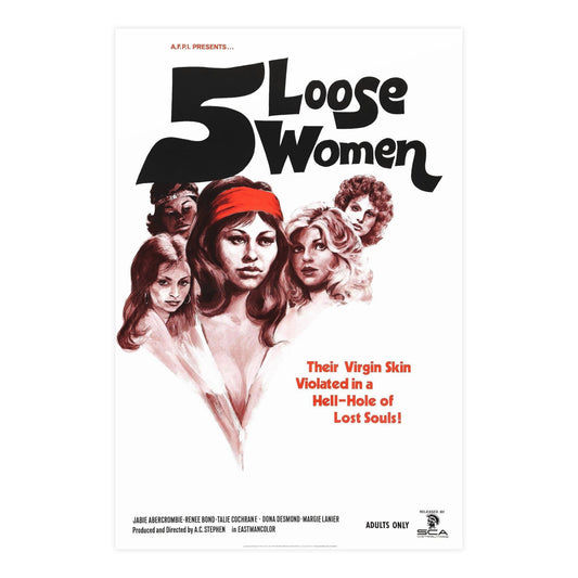 5 LOOSE WOMEN 1974 - Paper Movie Poster-24″ x 36″ (Vertical)-The Sticker Space