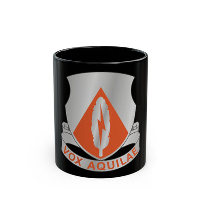 501 Signal Battalion (U.S. Army) Black Coffee Mug-11oz-The Sticker Space