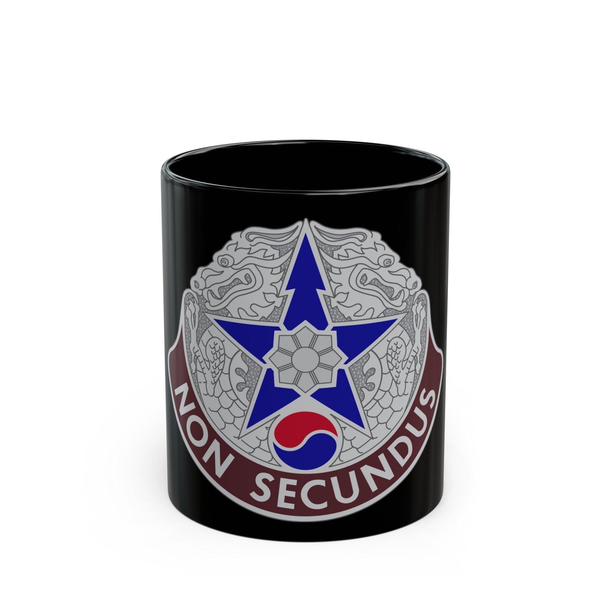 502 Field Hospital (U.S. Army) Black Coffee Mug-11oz-The Sticker Space