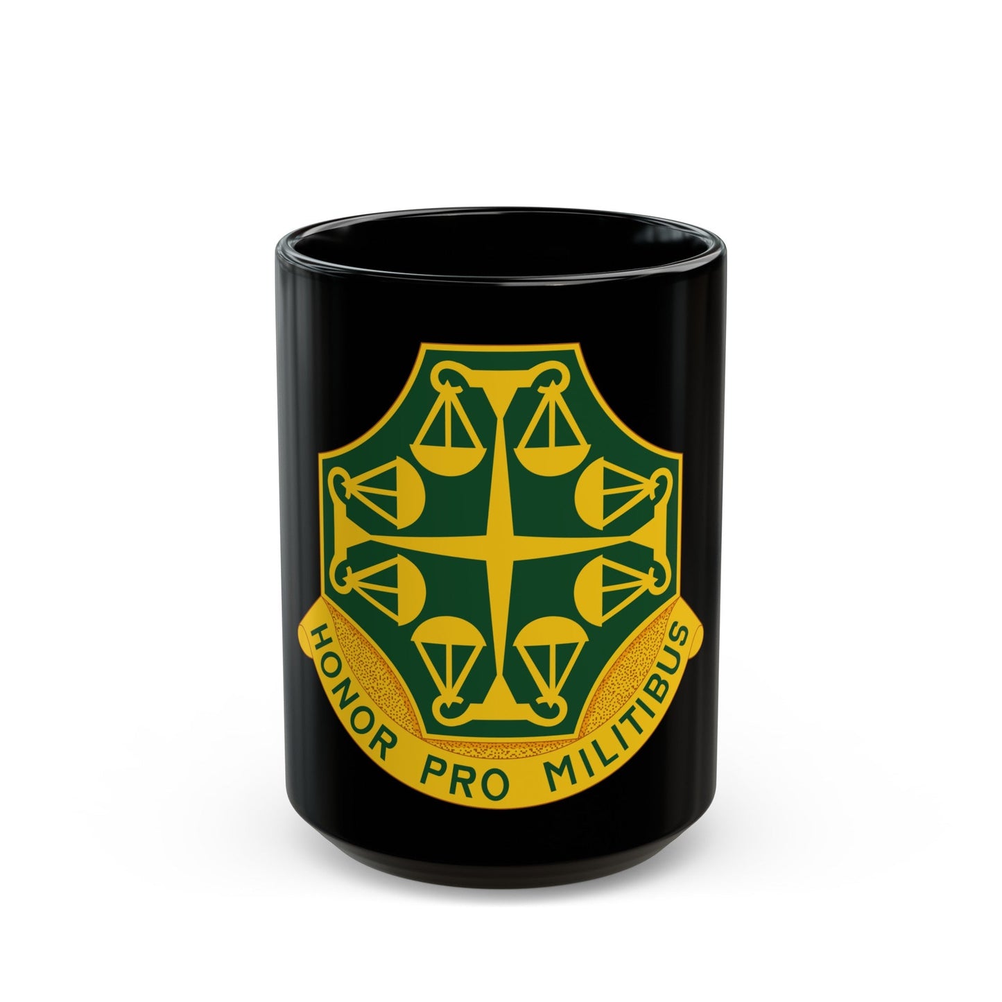 502 Military Police Battalion (U.S. Army) Black Coffee Mug-15oz-The Sticker Space