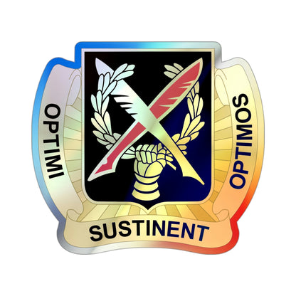 502 Personnel Services Battalion (U.S. Army) Holographic STICKER Die-Cut Vinyl Decal-3 Inch-The Sticker Space