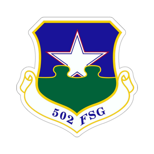 502d Force Support Group (U.S. Air Force) STICKER Vinyl Die-Cut Decal-White-The Sticker Space