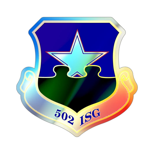 502d Installation Support Group (U.S. Air Force) Holographic STICKER Die-Cut Vinyl Decal-6 Inch-The Sticker Space