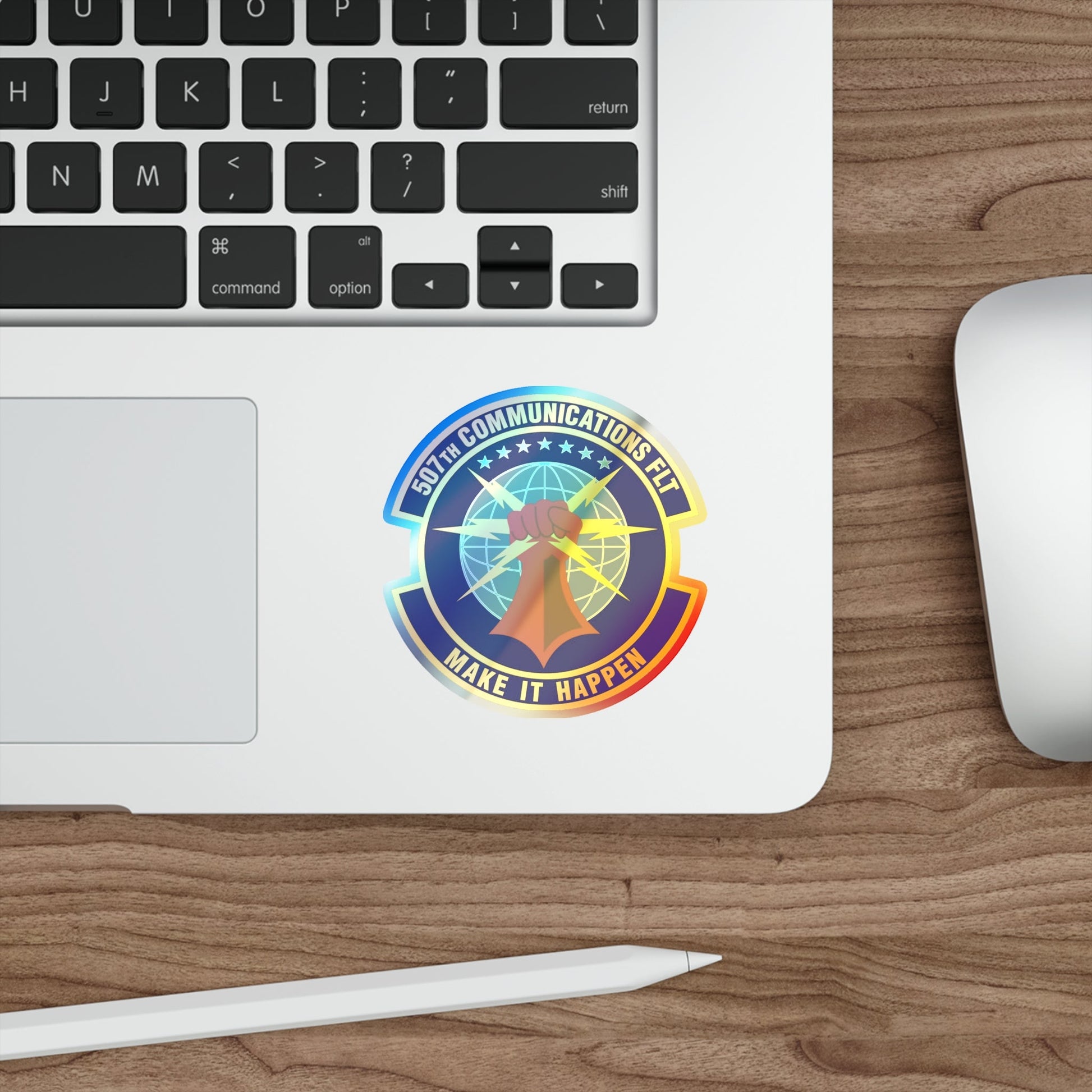 507th Communications Flight (U.S. Air Force) Holographic STICKER Die-Cut Vinyl Decal-The Sticker Space