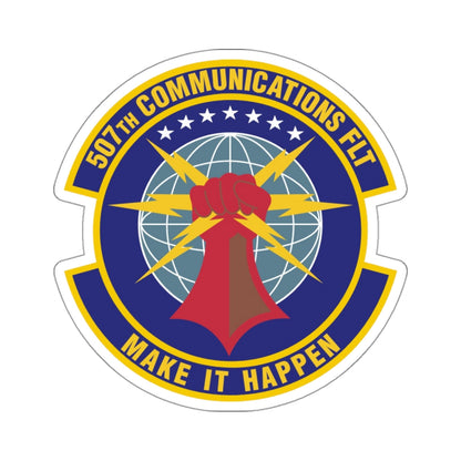 507th Communications Flight (U.S. Air Force) STICKER Vinyl Die-Cut Decal-White-The Sticker Space
