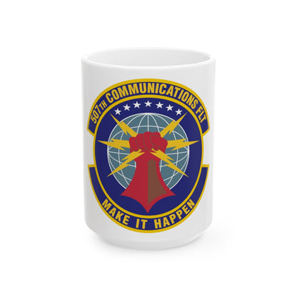 507th Communications Flight (U.S. Air Force) White Coffee Mug-15oz-The Sticker Space
