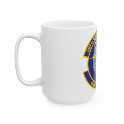 507th Communications Flight (U.S. Air Force) White Coffee Mug-The Sticker Space