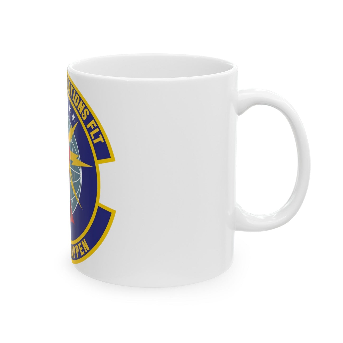 507th Communications Flight (U.S. Air Force) White Coffee Mug-The Sticker Space