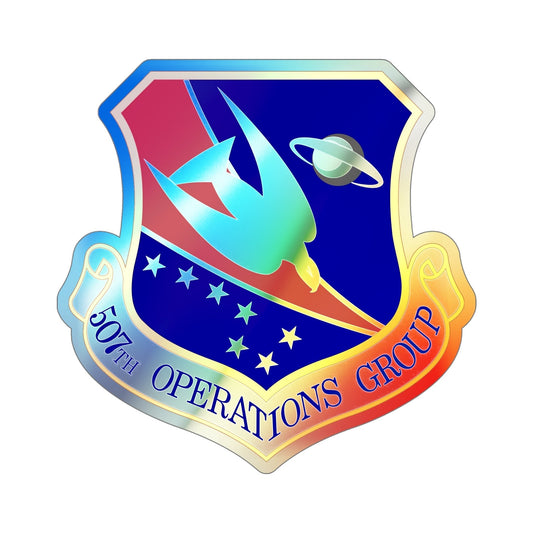 507th Operations Group (U.S. Air Force) Holographic STICKER Die-Cut Vinyl Decal-6 Inch-The Sticker Space