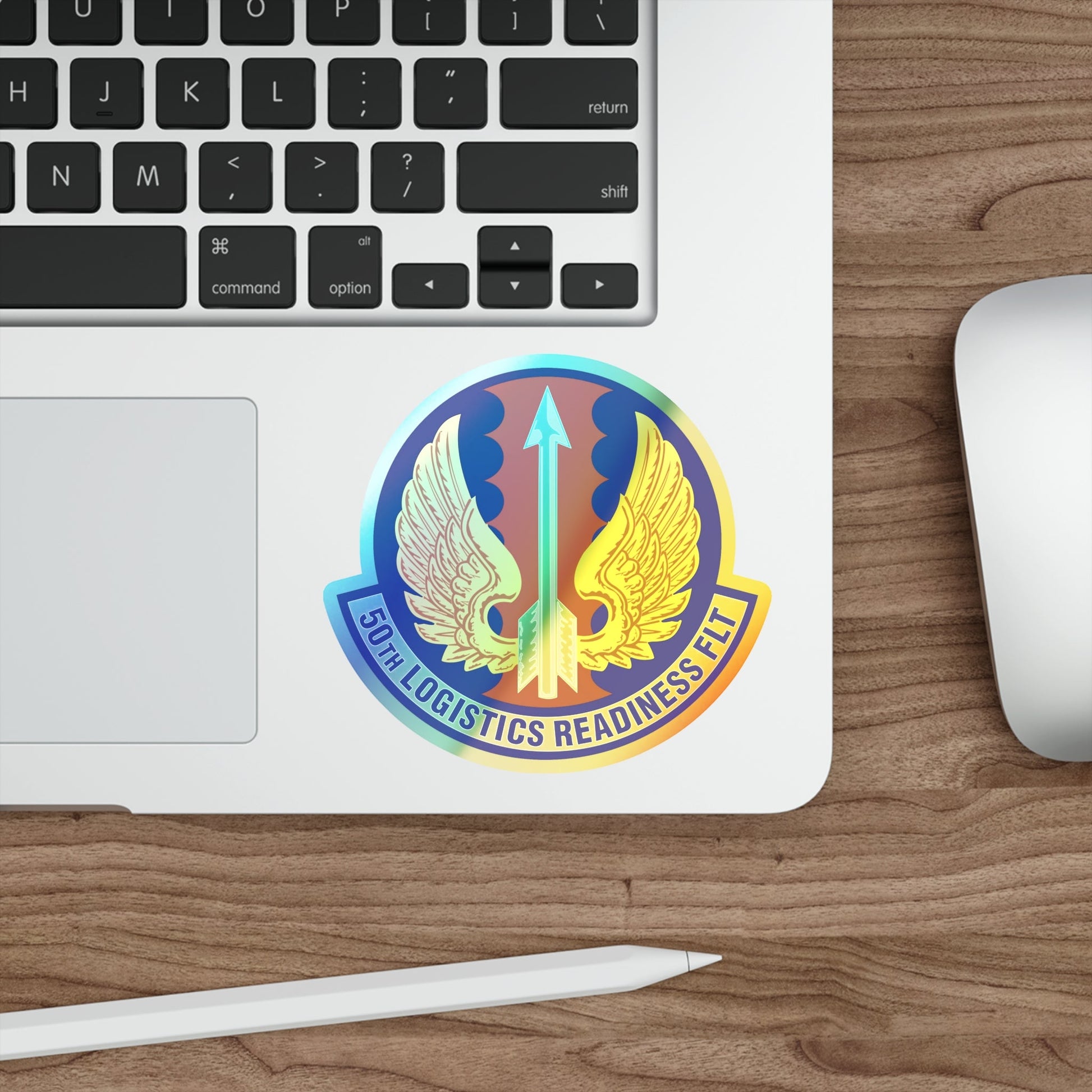 50th Logistics Readiness Flight (U.S. Air Force) Holographic STICKER Die-Cut Vinyl Decal-The Sticker Space
