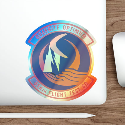 514th Flight Test Squadron (U.S. Air Force) Holographic STICKER Die-Cut Vinyl Decal-The Sticker Space