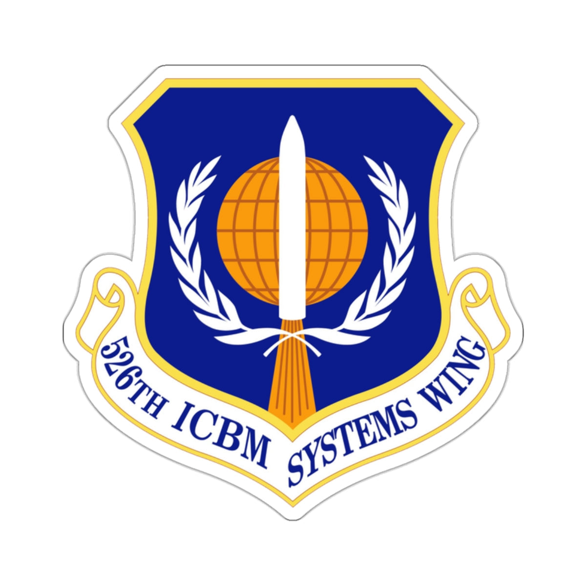 526th ICBM Systems Wing (U.S. Air Force) STICKER Vinyl Die-Cut Decal-White-The Sticker Space