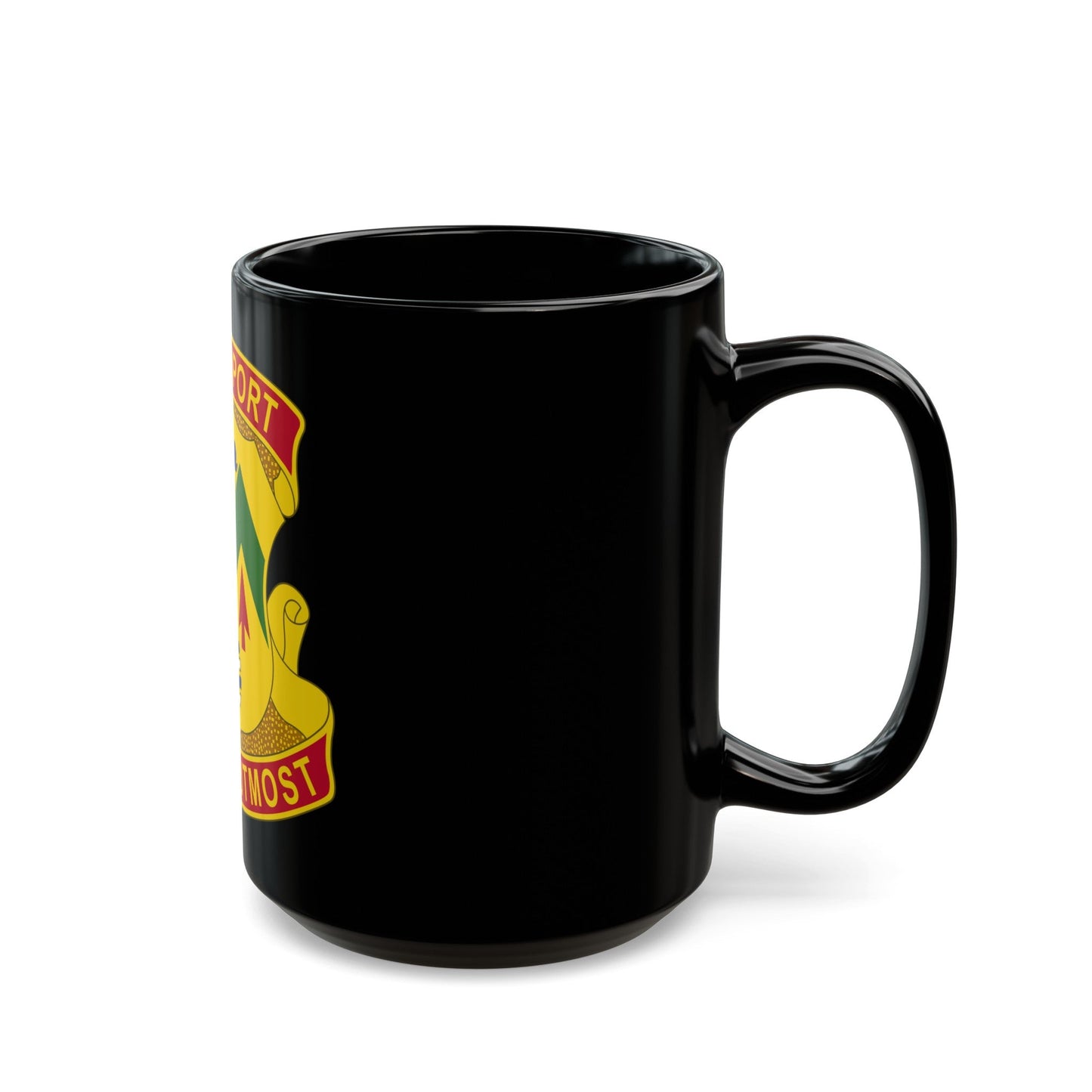 528 Sustainment Brigade (U.S. Army) Black Coffee Mug-The Sticker Space