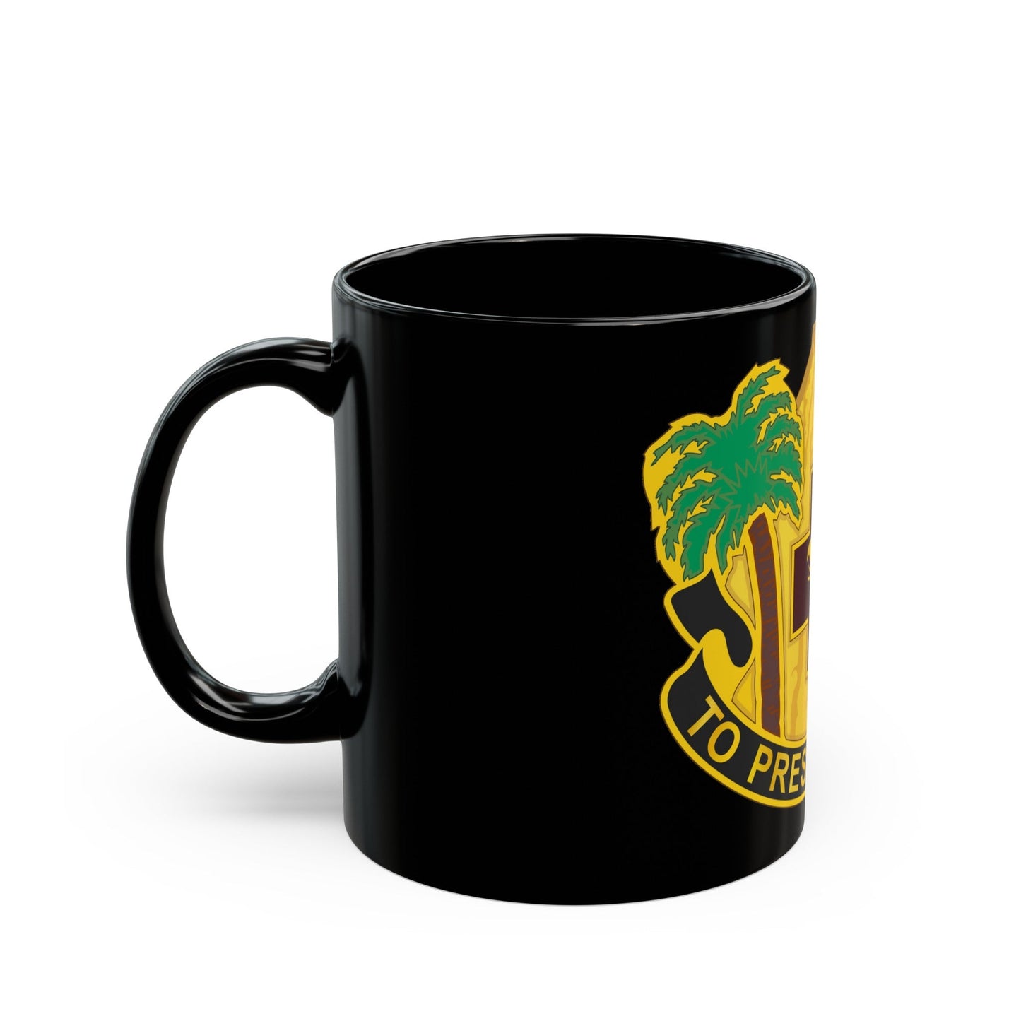 531st Hospital Center (U.S. Army) Black Coffee Mug-The Sticker Space