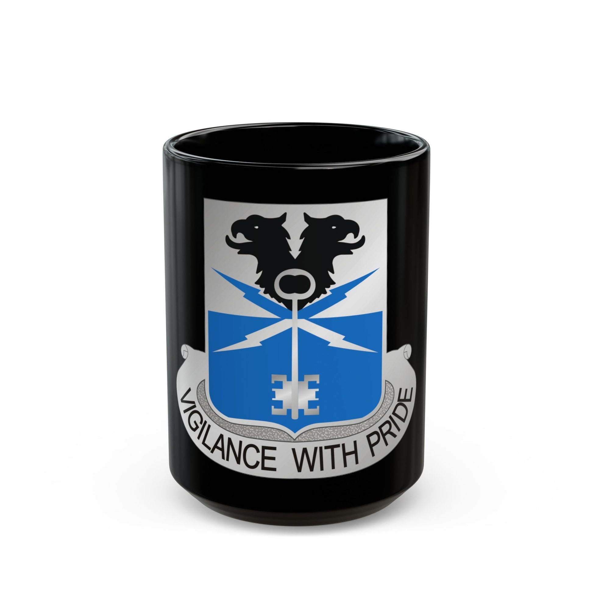 533 Military Intelligence Battalion (U.S. Army) Black Coffee Mug-15oz-The Sticker Space