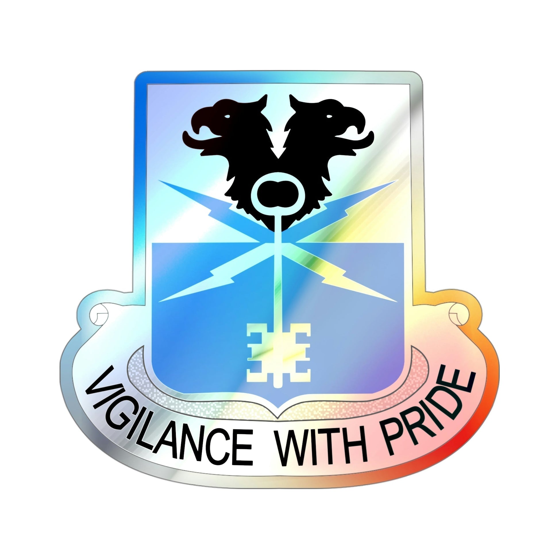 533 Military Intelligence Battalion (U.S. Army) Holographic STICKER Die-Cut Vinyl Decal-4 Inch-The Sticker Space