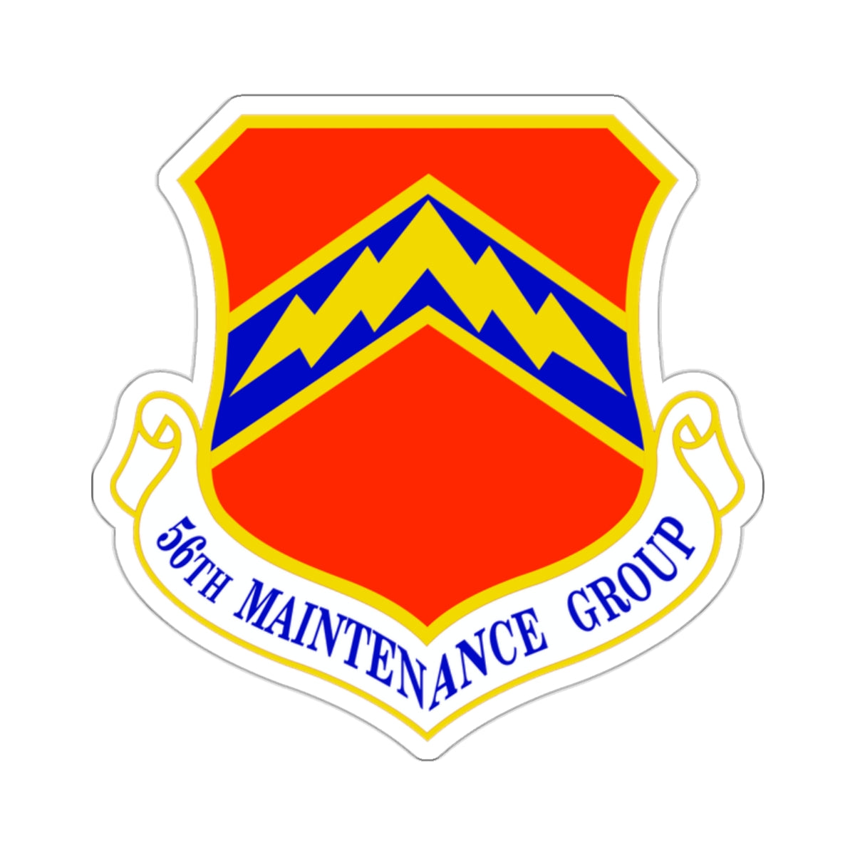 56th Maintenance Group (U.S. Air Force) STICKER Vinyl Die-Cut Decal-White-The Sticker Space